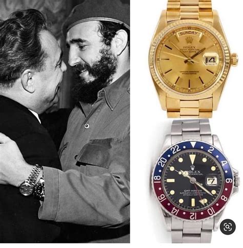 castro wearing two rolex|fidel castro watches.